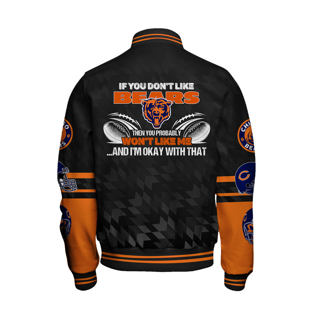 Chicago Bears National Football Conference Unisex Varsity Jacket V12