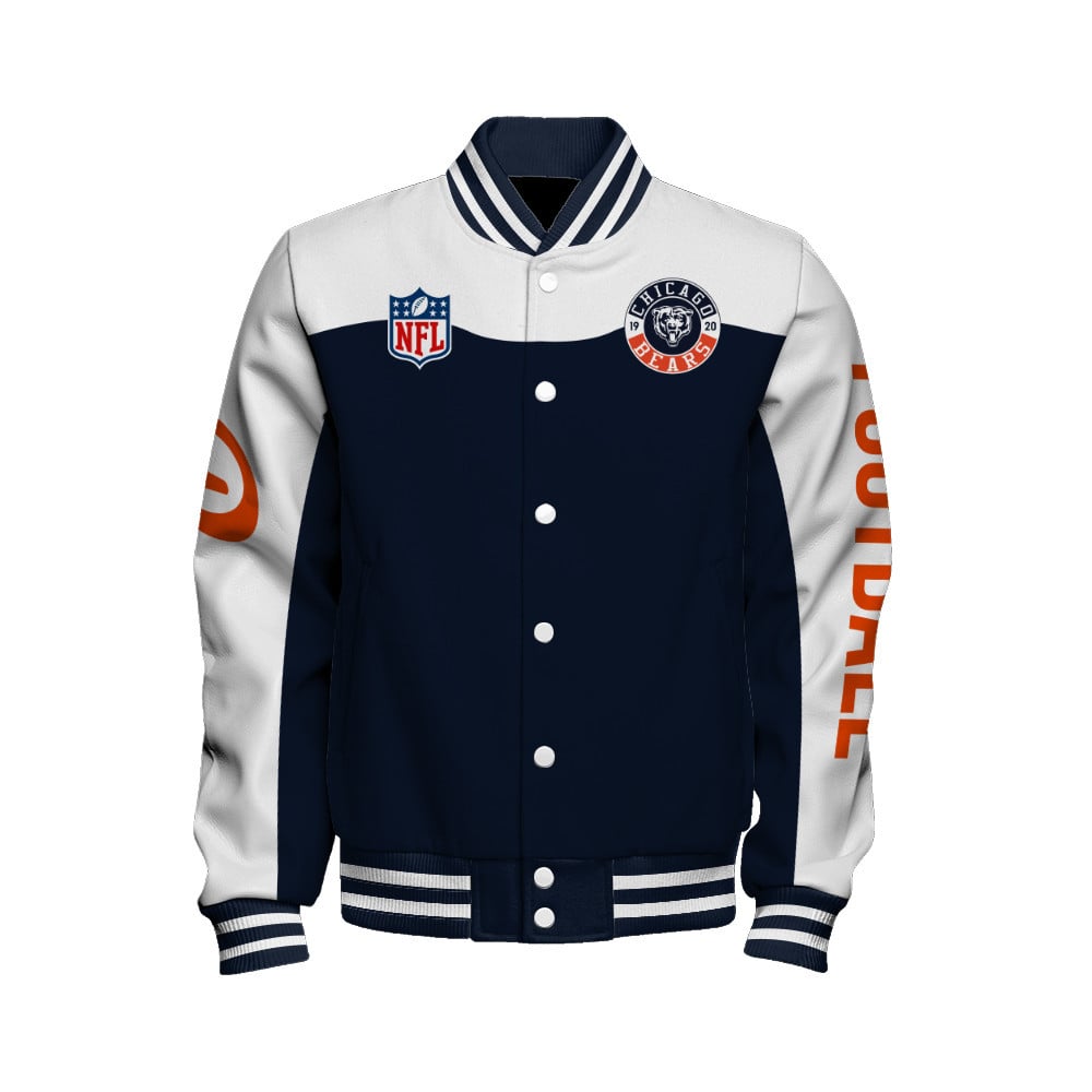 Chicago Bears National Football League Face Any Weather Unisex Varsity Jacket