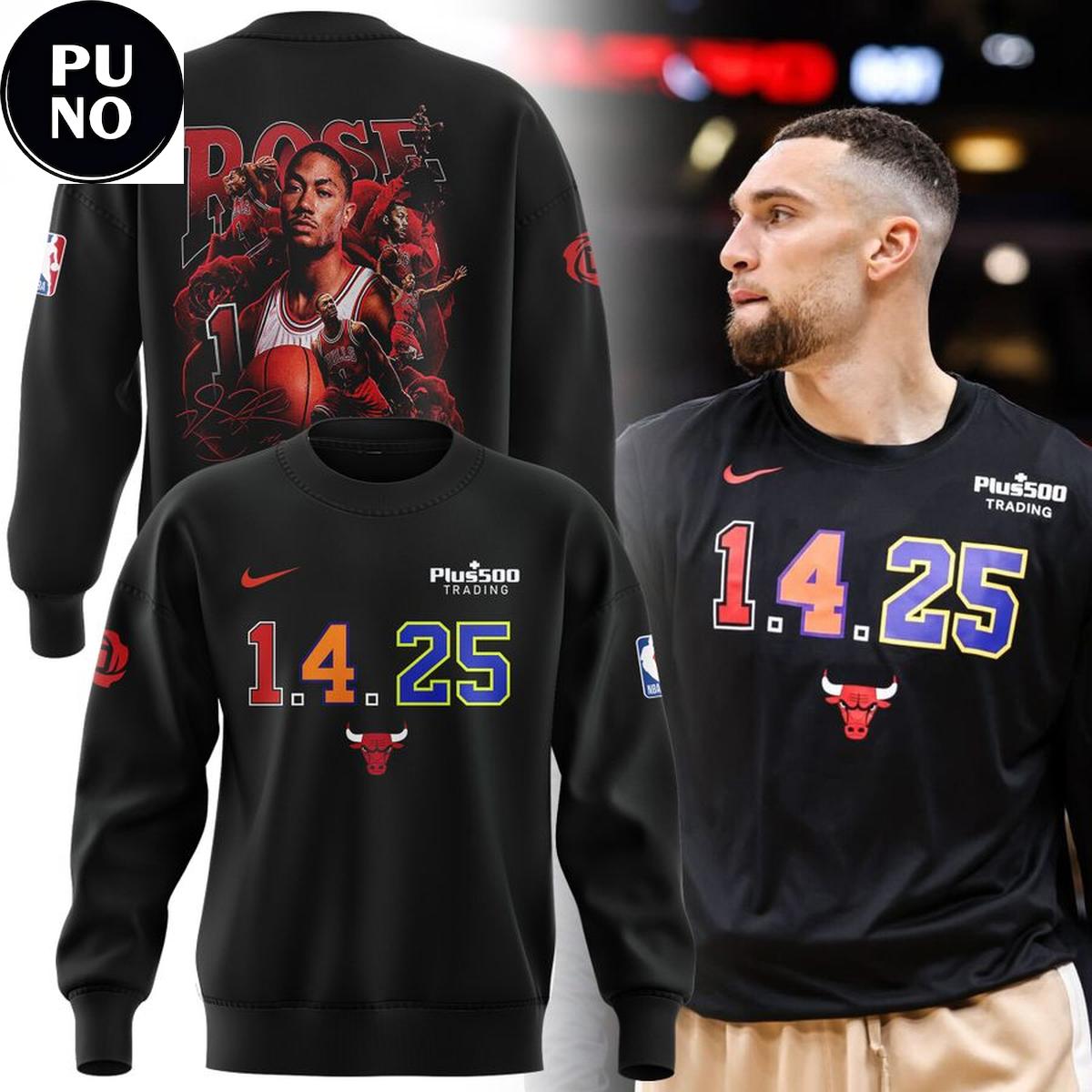 Chicago Bulls Derrick Rose Night 1.4.25 Hoodie