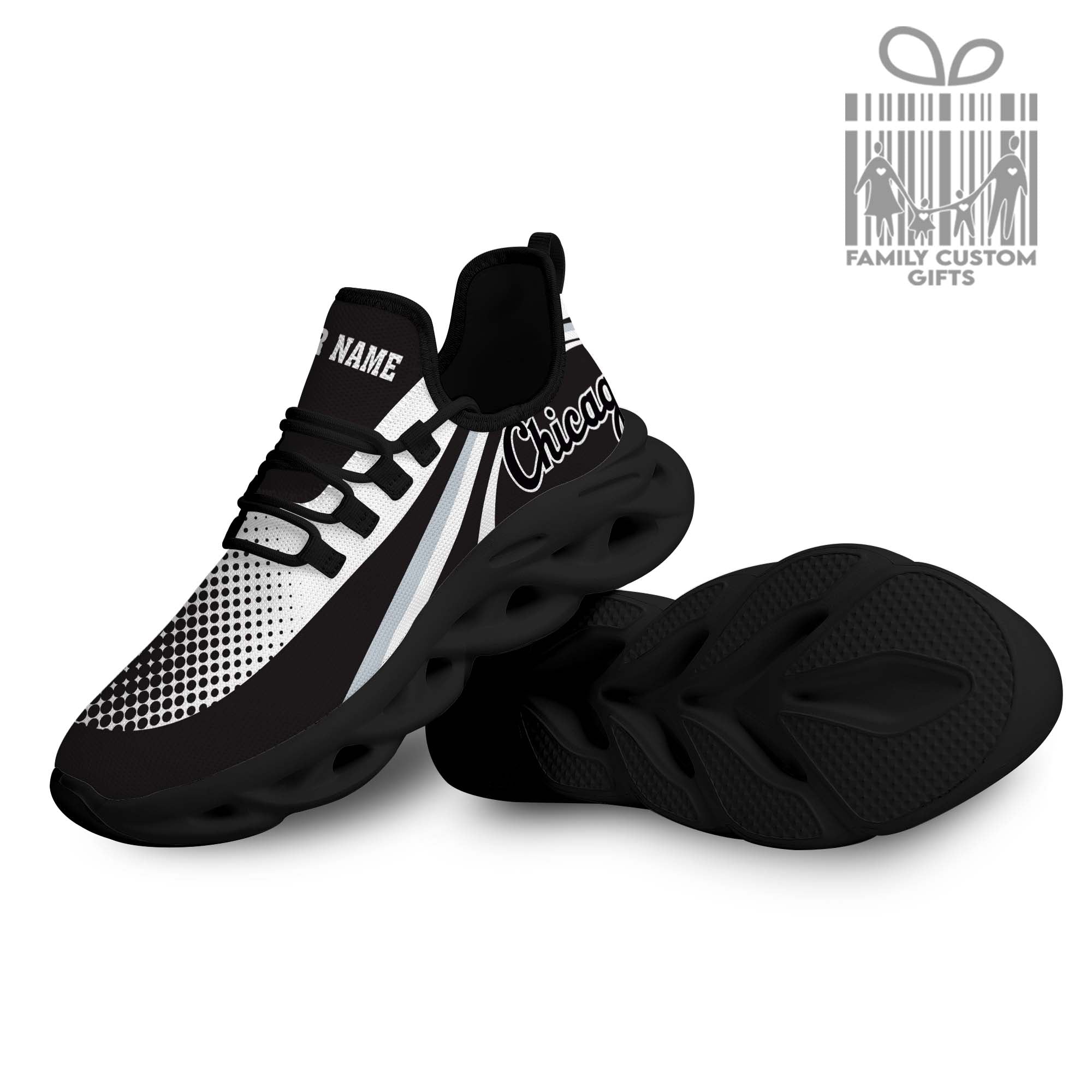 Chicago White Sox Custom Baseball Personalized Max Soul Sneakers Running Sport Shoes for Men Women