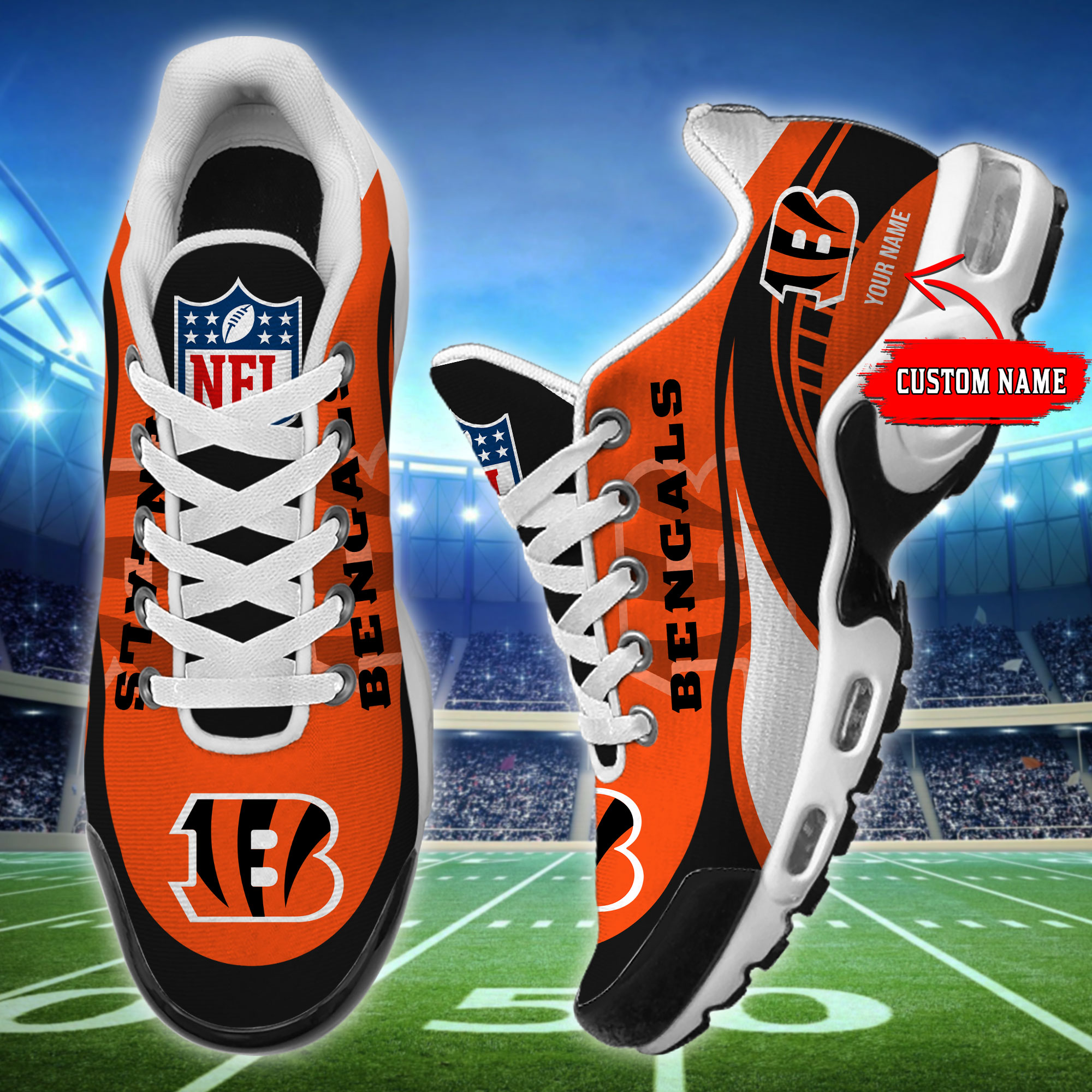 Cincinnati Bengals-32 Teams TN H56 SHOES Cool Gift-SP18082339ID02