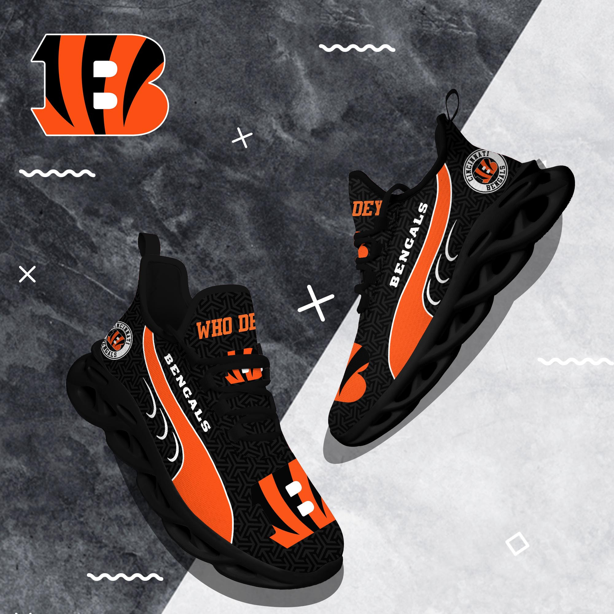 Cincinnati Bengals Clunky Shoes T-42107