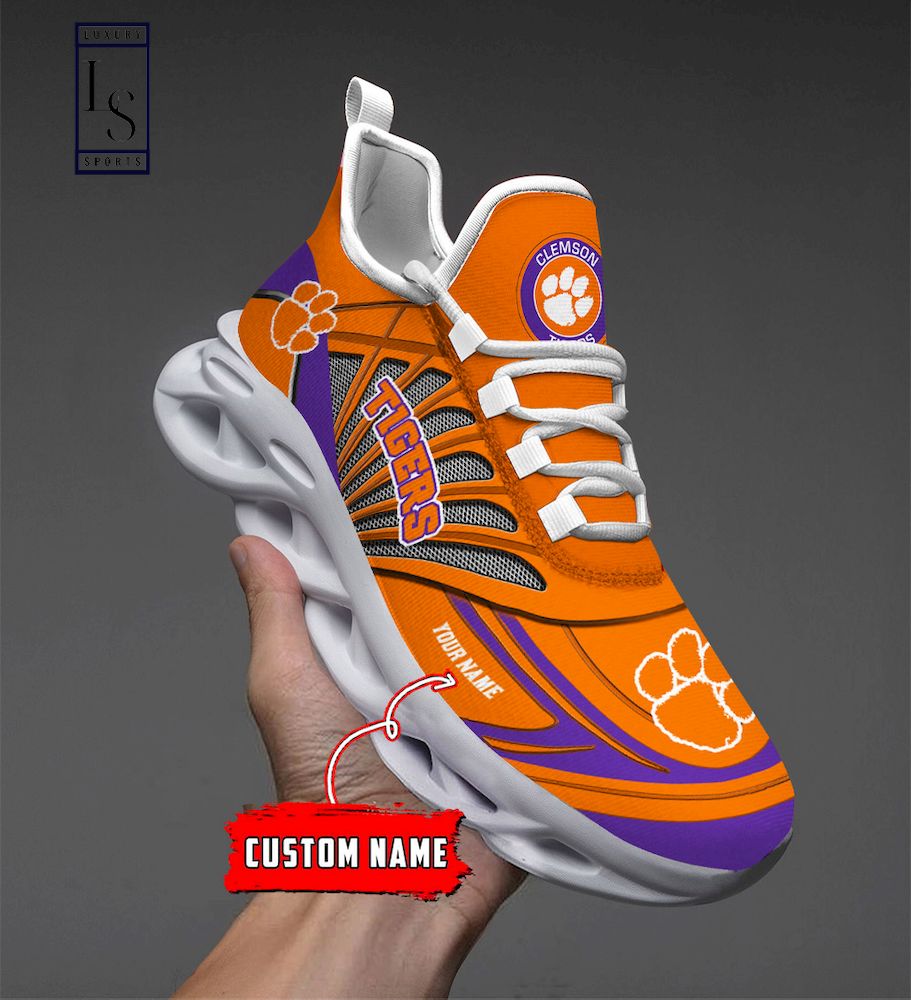 Clemson Tigers Custom Name Max Soul Shoes