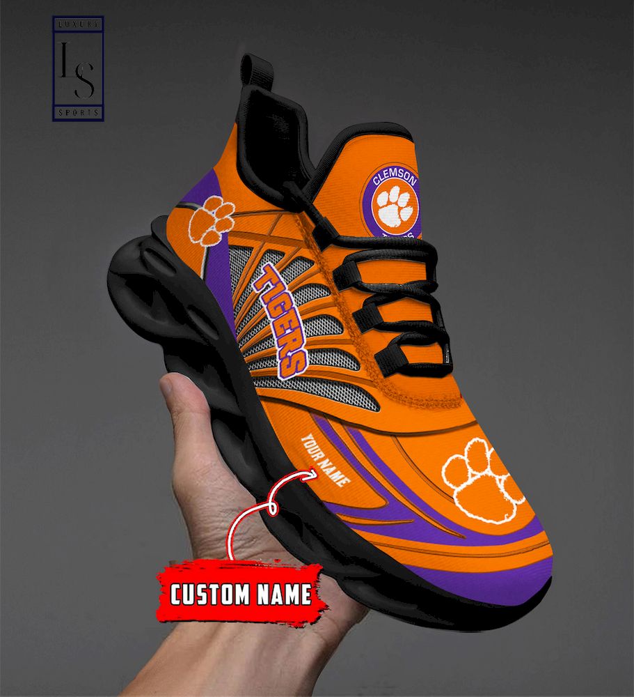 Clemson Tigers Custom Name Max Soul Shoes