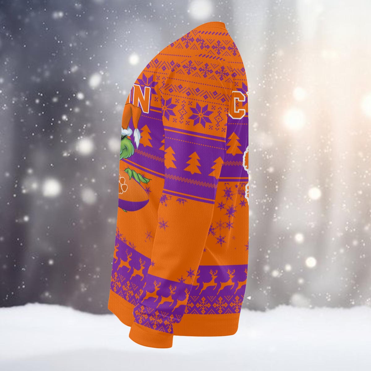 Clemson Tigers Grinch Ugly Christmas Sweater