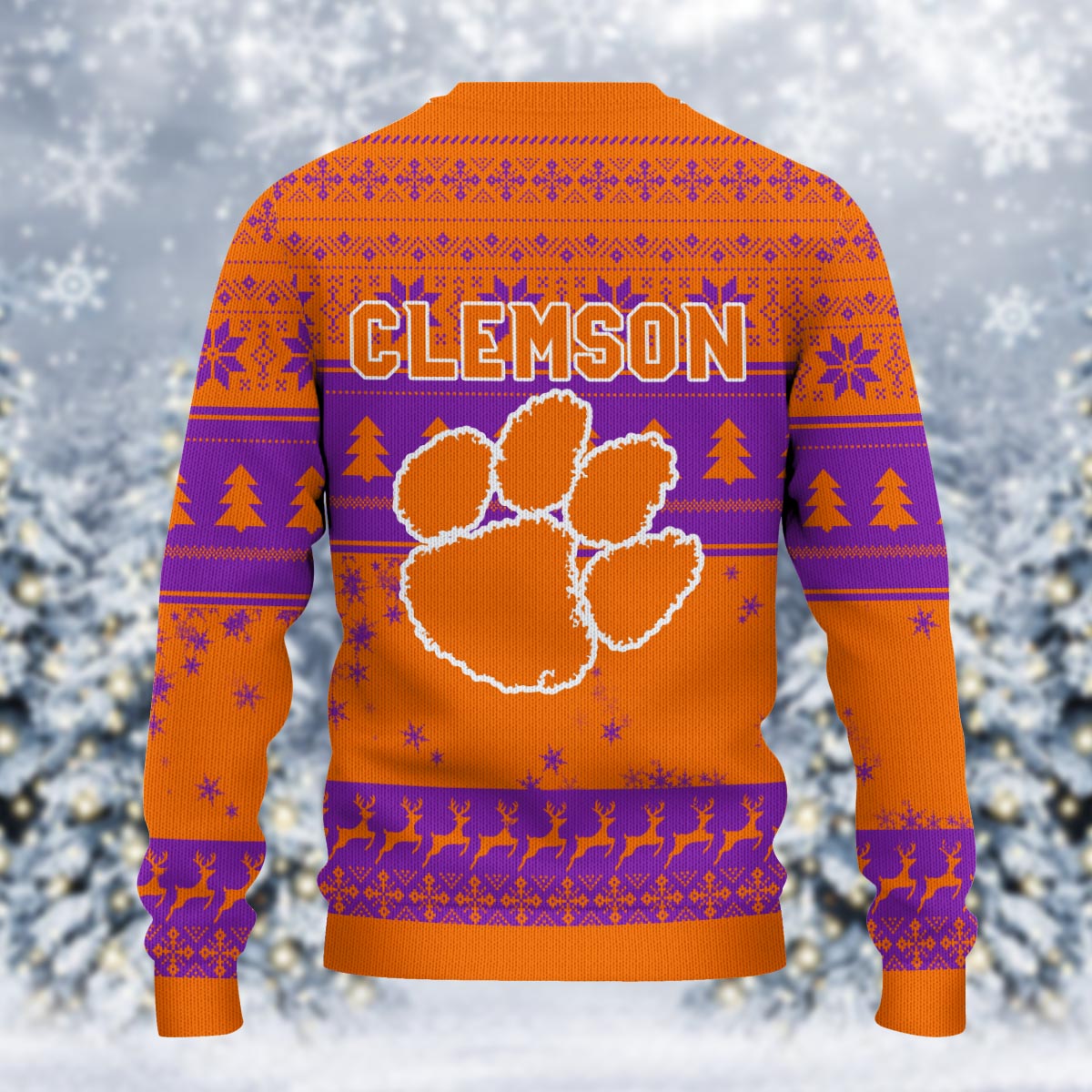 Clemson Tigers Grinch Ugly Christmas Sweater
