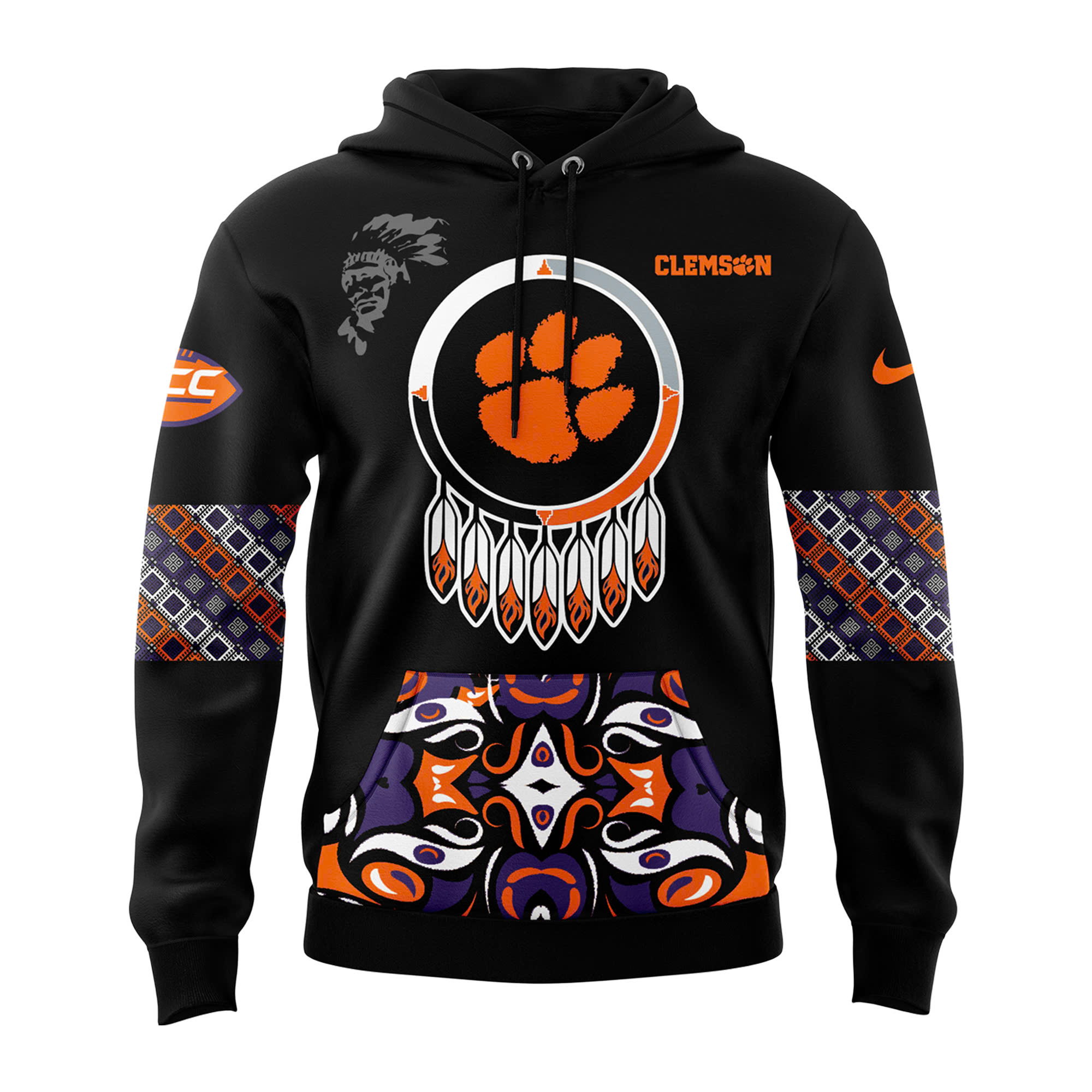Clemson Tigers Native American Heritage Month Premium Pullover Hoodie