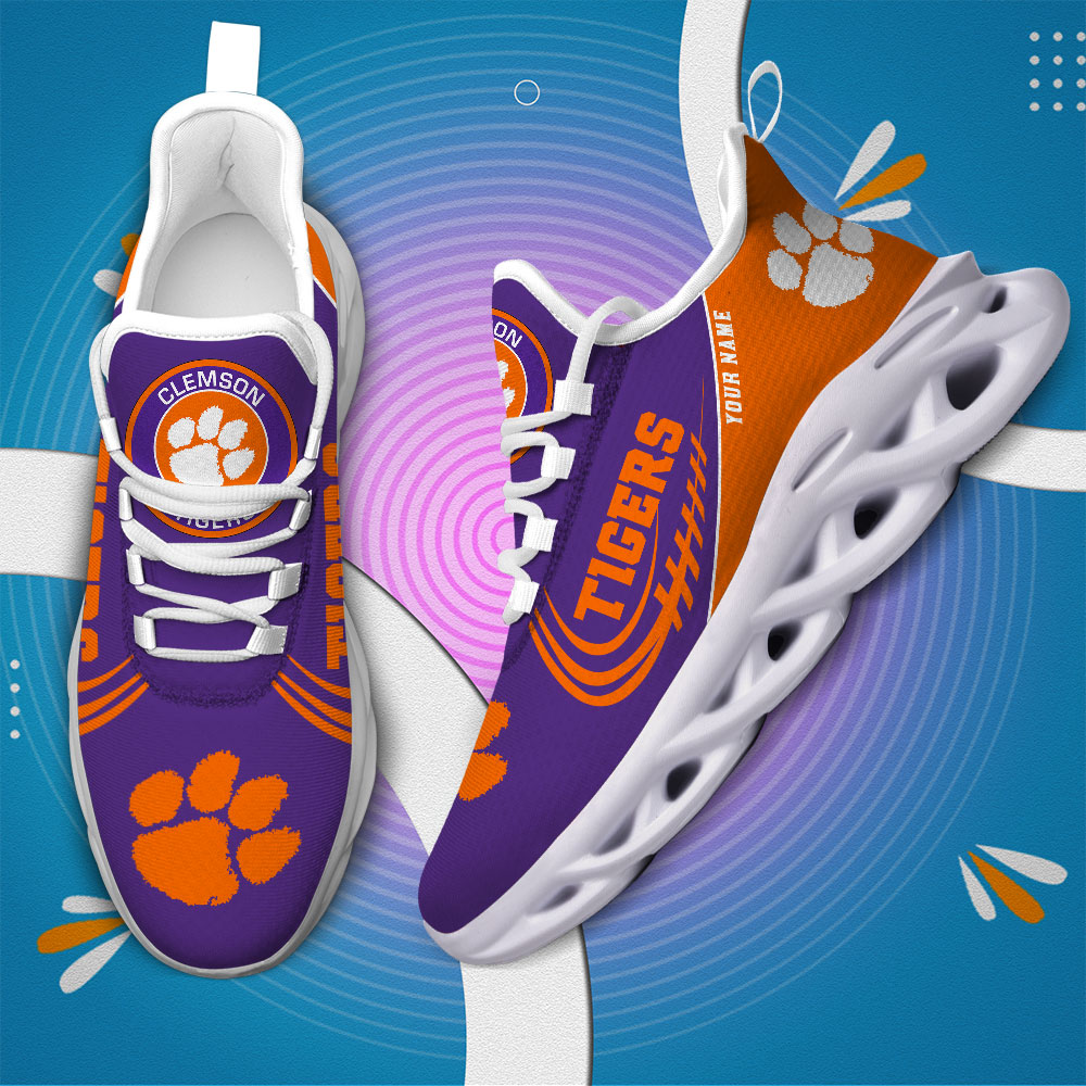 Clemson Tigers PERSONALIZED MAX SOUL SHOES T1