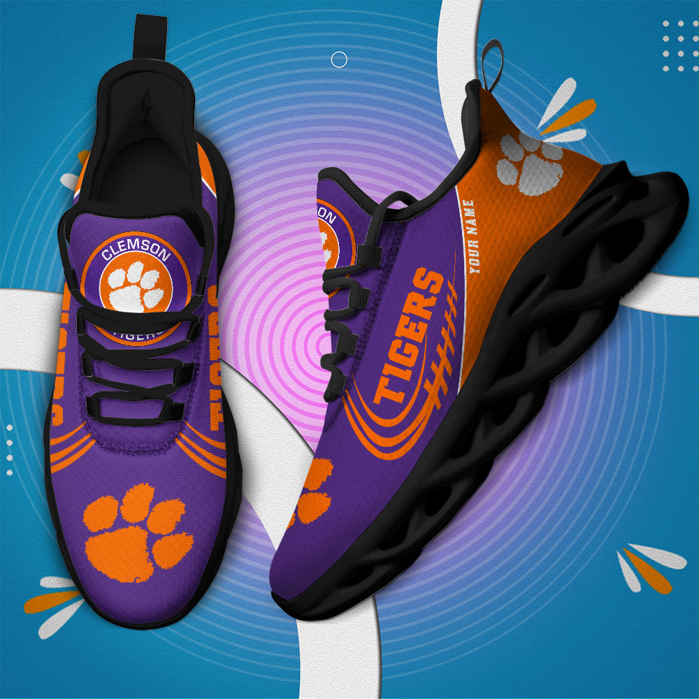 Clemson Tigers PERSONALIZED MAX SOUL SHOES T1