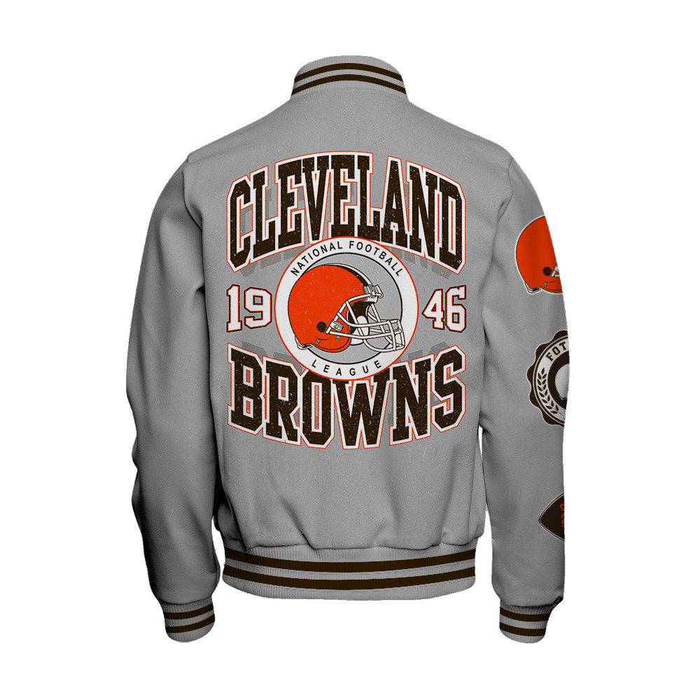 Cleveland Browns - Feel The Power Unisex Varsity Jacket