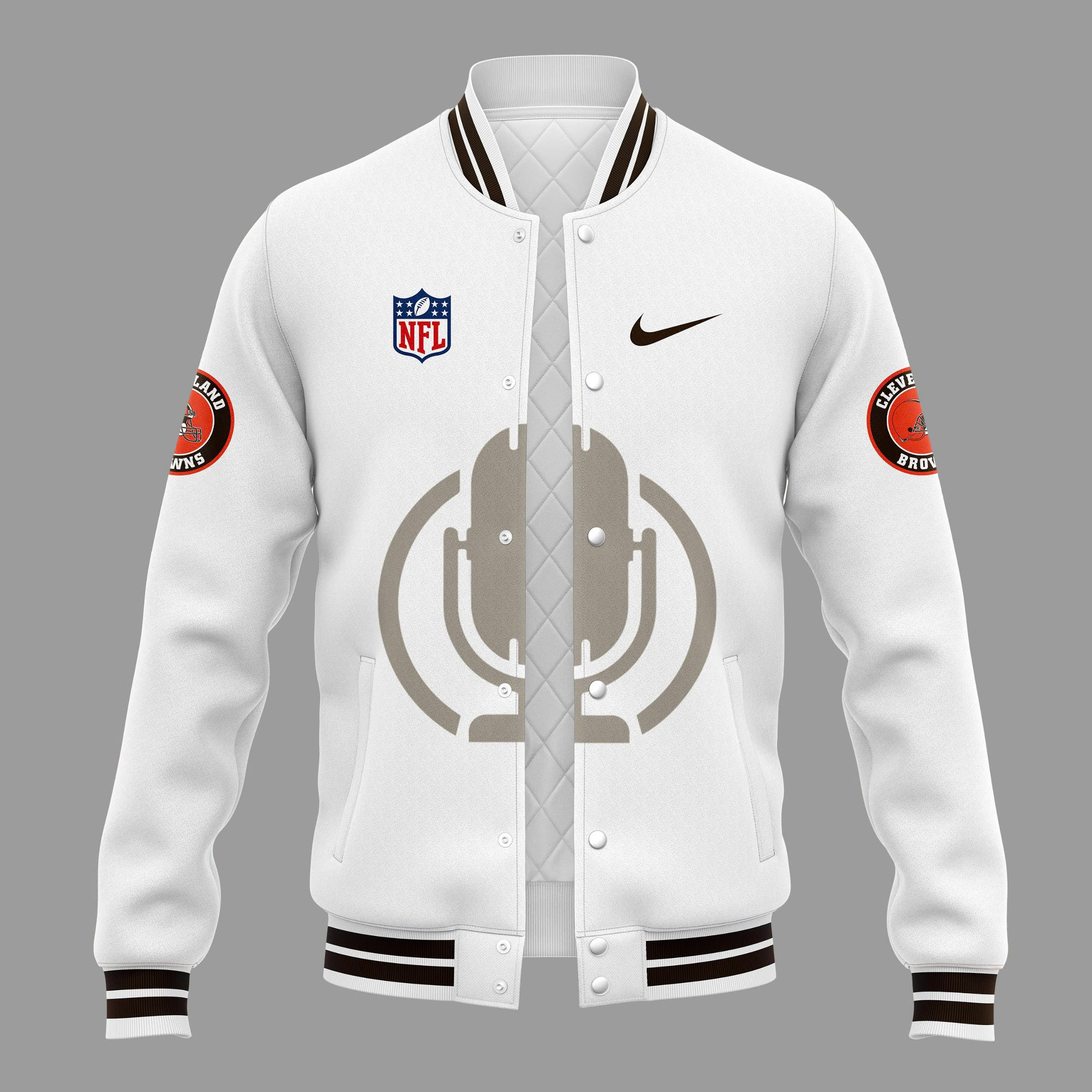 Cleveland Browns Jim Donovan Voice Special Bomber Jacket
