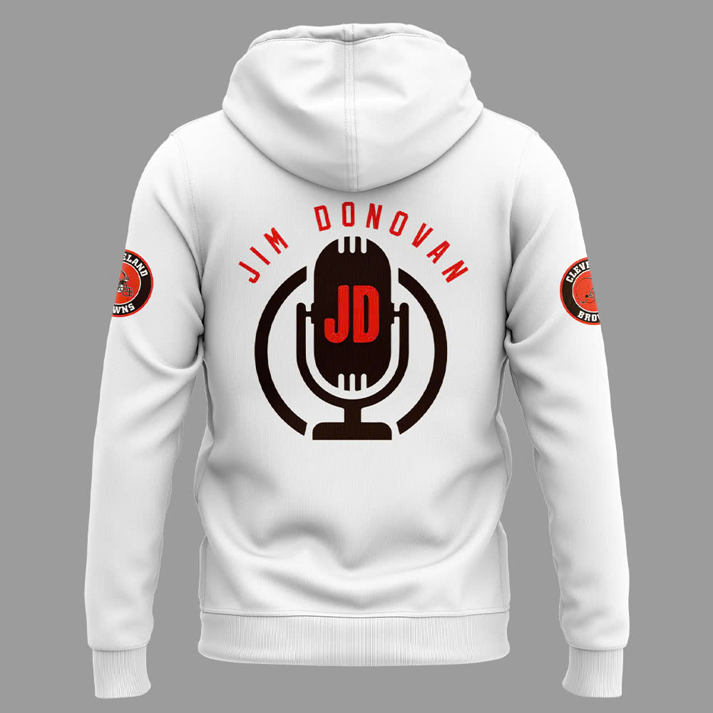 Cleveland Browns Jim Donovan Voice Special Zip Hoodie