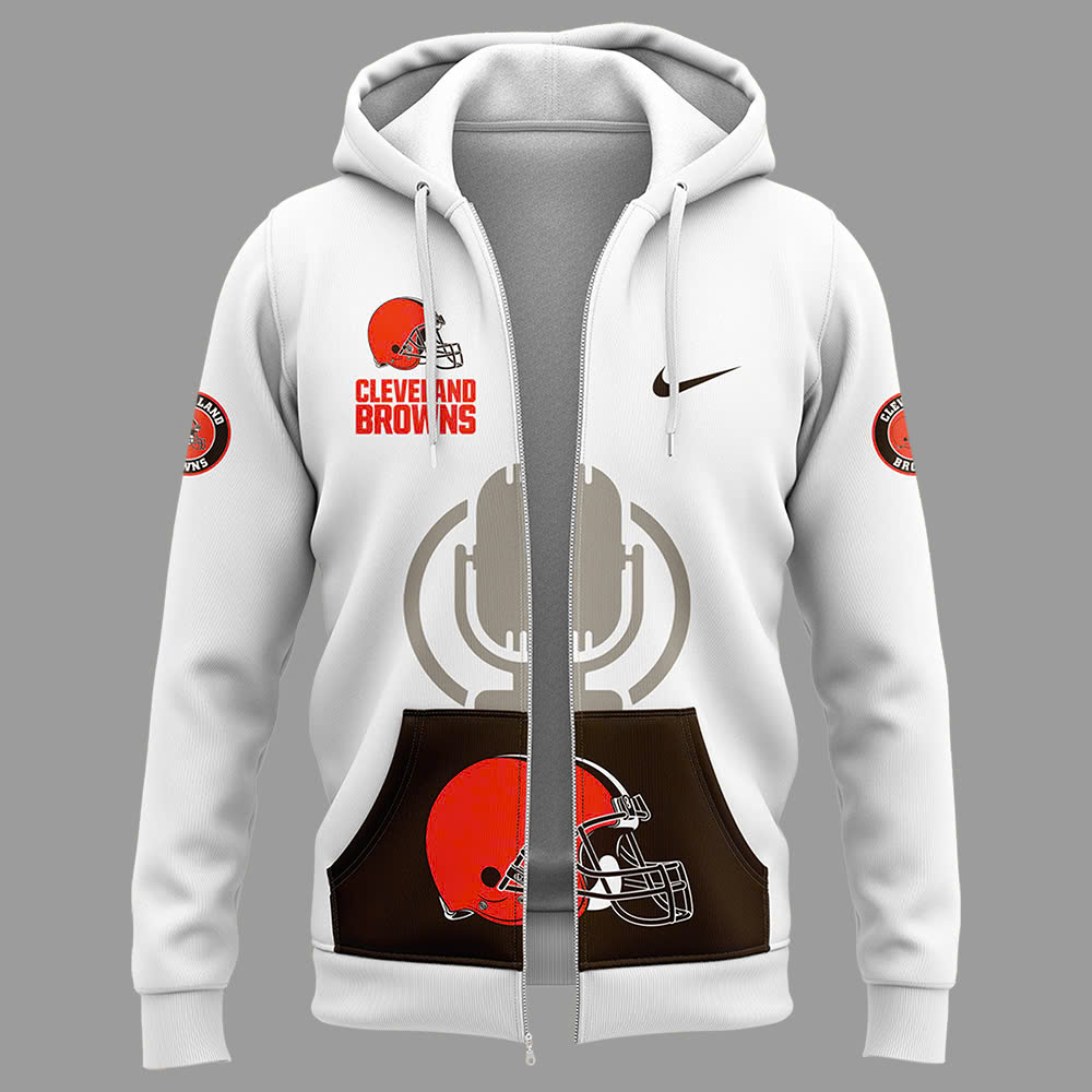 Cleveland Browns Jim Donovan Voice Special Zip Hoodie