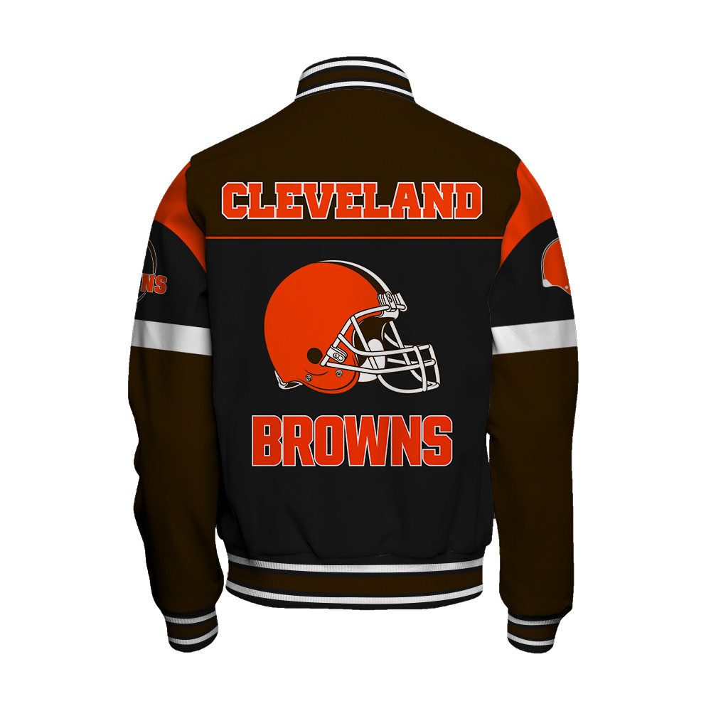 Cleveland Browns National Football League - Feel The Power Unisex Varsity Jacket