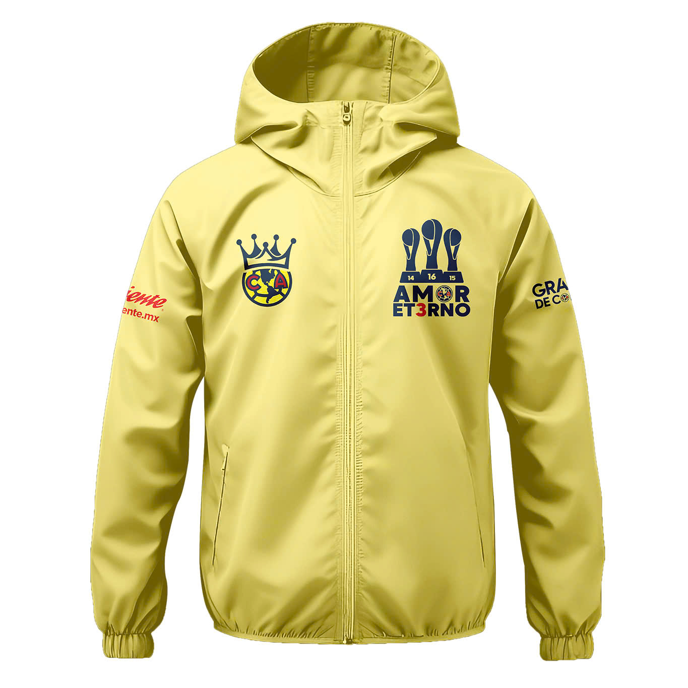 Club América Liga MX Champions Hoodie Pullover Wind Jacket
