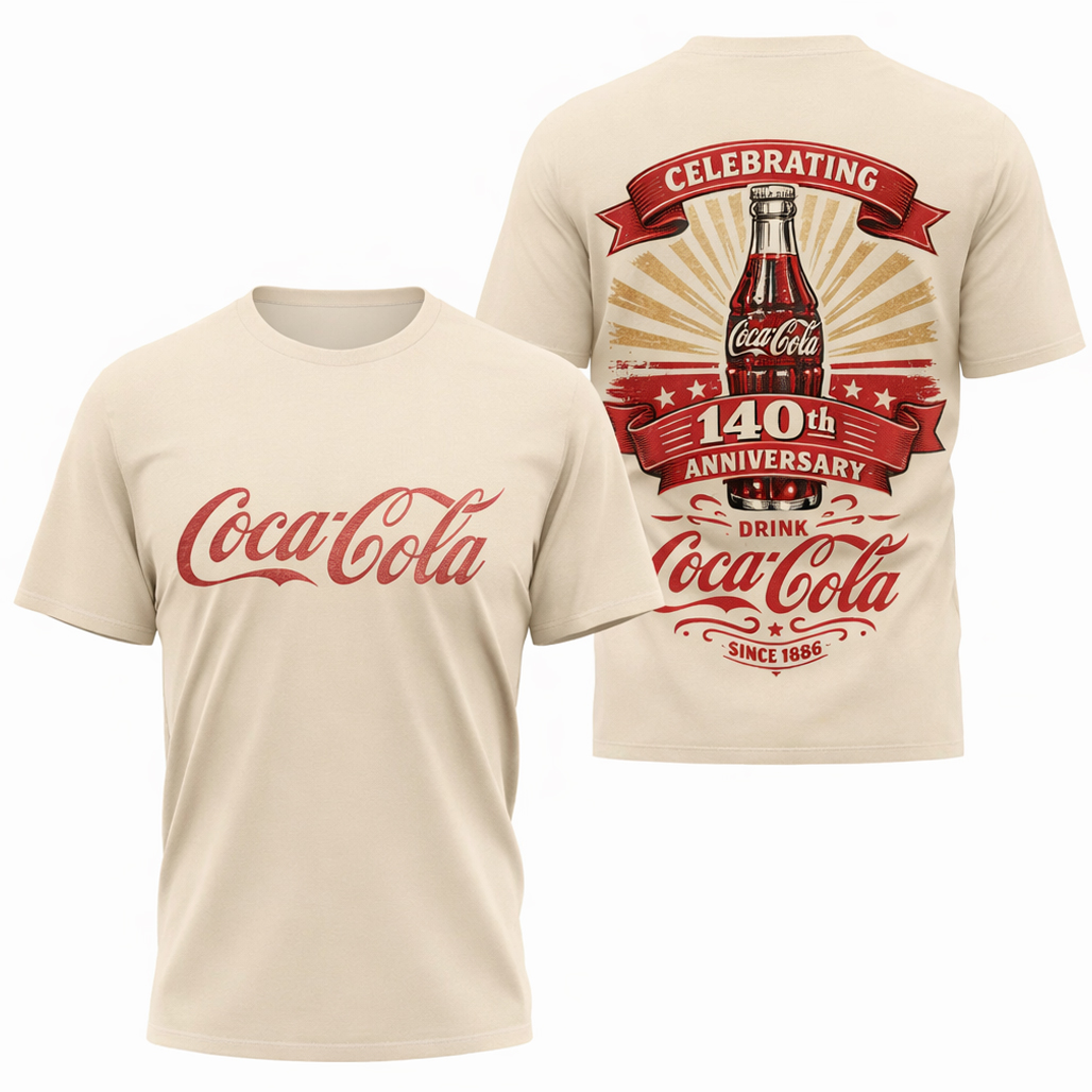 Coca Cola 140th Anniversary Drink T-Shirt