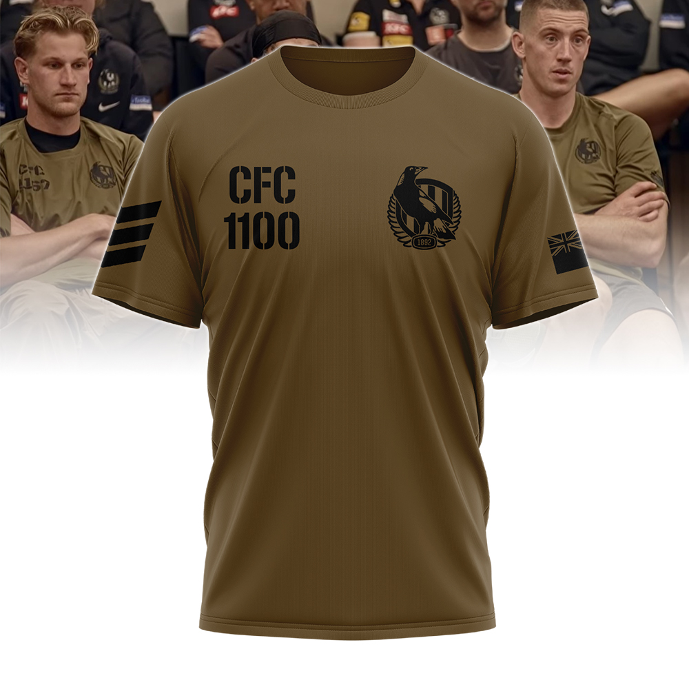 Collingwood Magpies T shirt and Cap design Limited