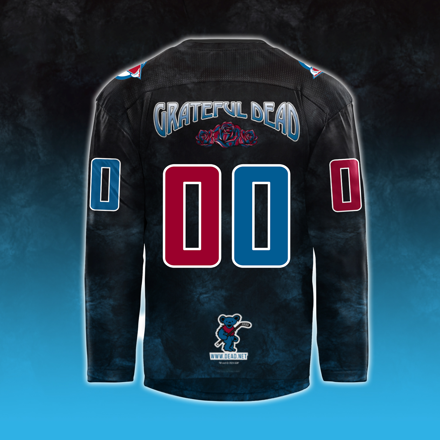 Colorado Avalanche x Grateful Dead Night Custom Jersey