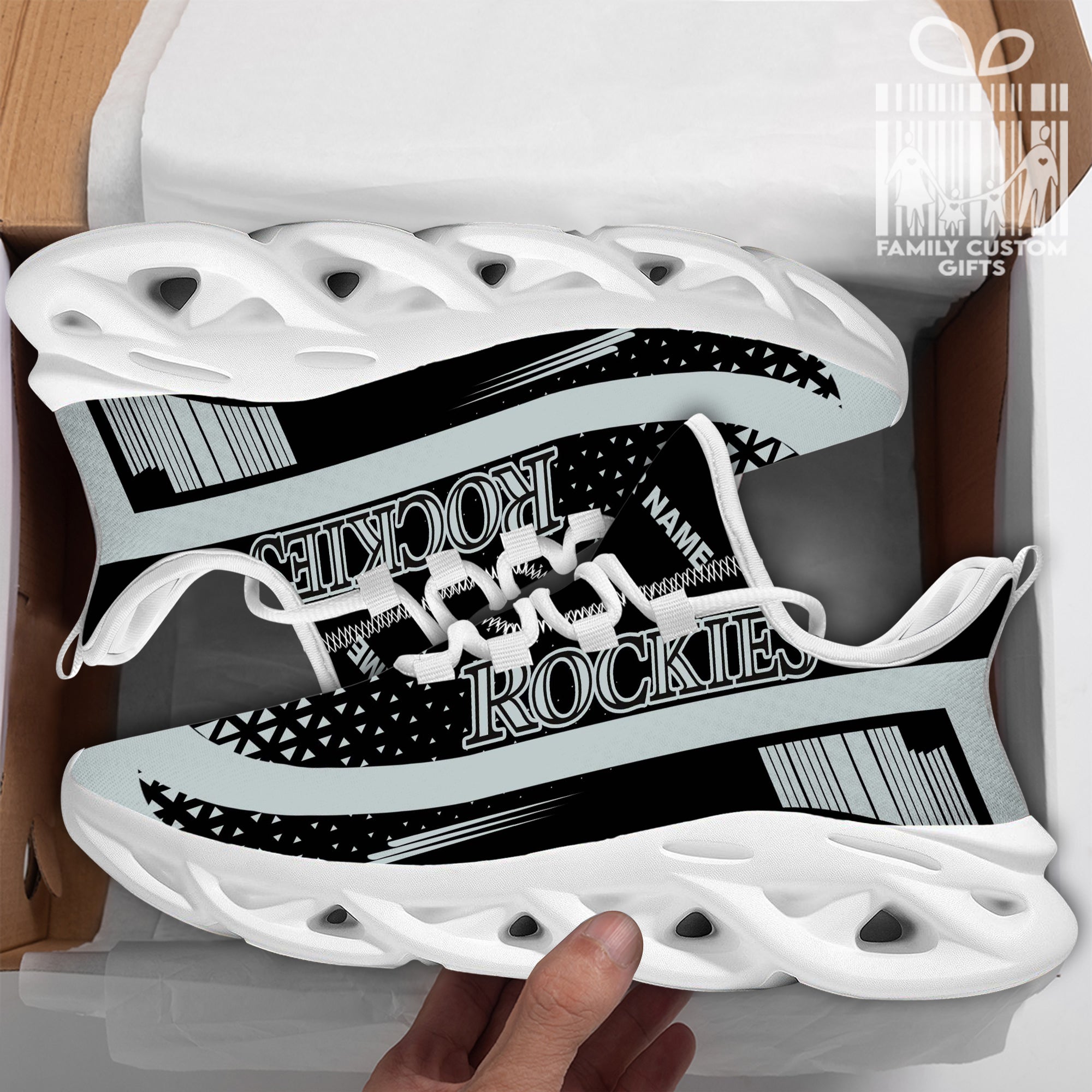 Colorado Rockies Custom Baseball Personalized Max Soul Sneakers Running Sport Shoes for Men Women