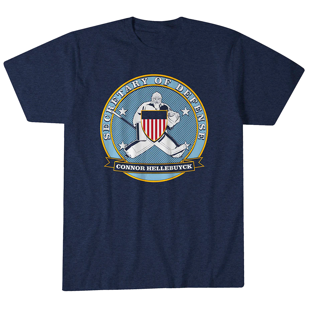 Connor Hellebuyck Secretary of Defense T-Shirt