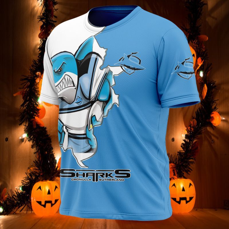 Cronulla Sharks Printing T-Shirt, Polo, Hoodie, Zip, Bomber 2374