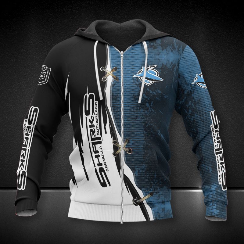 Cronulla Sharks Printing T-Shirt, Polo, Hoodie, Zip, Bomber 7849