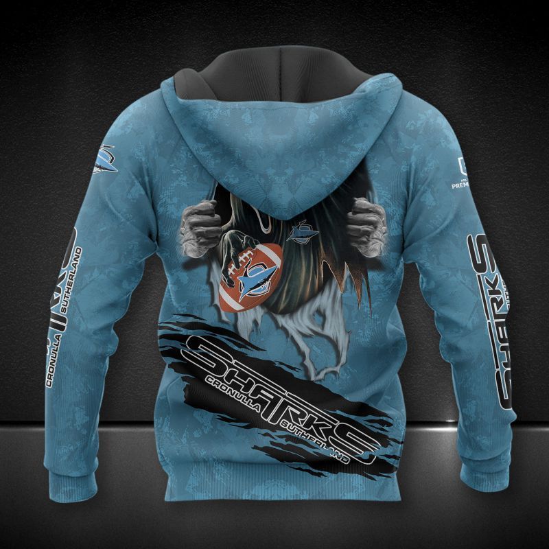 Cronulla Sharks Printing T-Shirt, Polo, Hoodie, Zip, Bomber 8155