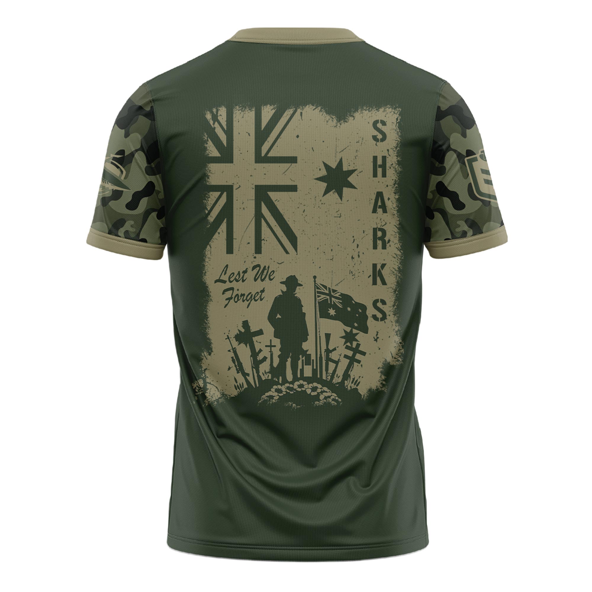 Cronulla Sharks x Anzac Day Tshirt 2025