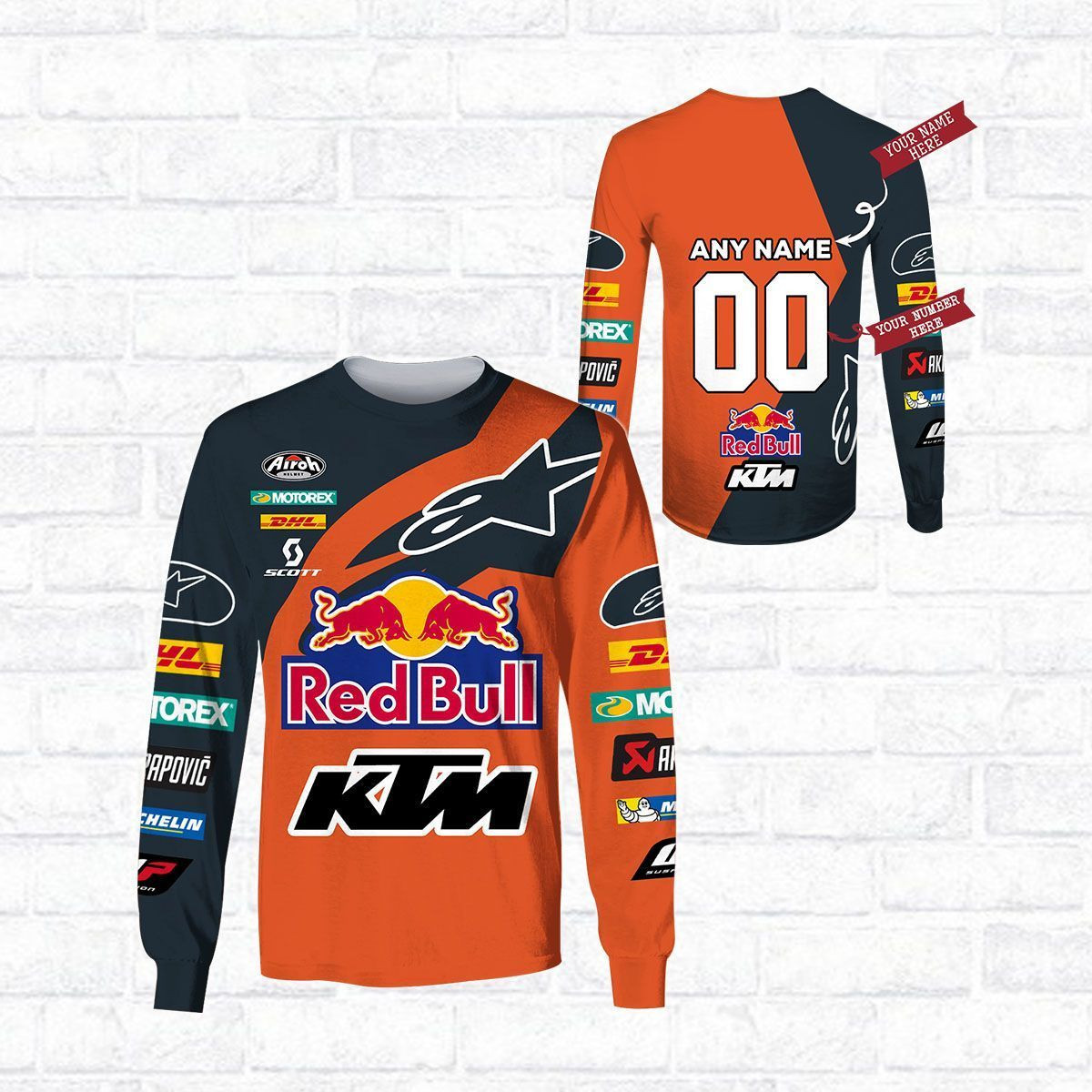 Custom 3D All Over Printed KTM Racing Shirts Ver2