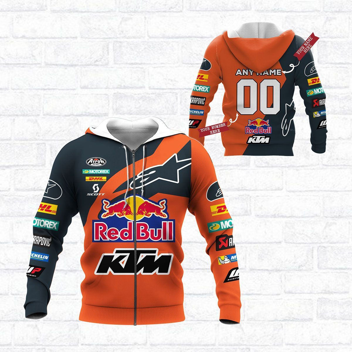 Custom 3D All Over Printed KTM Racing Shirts Ver2