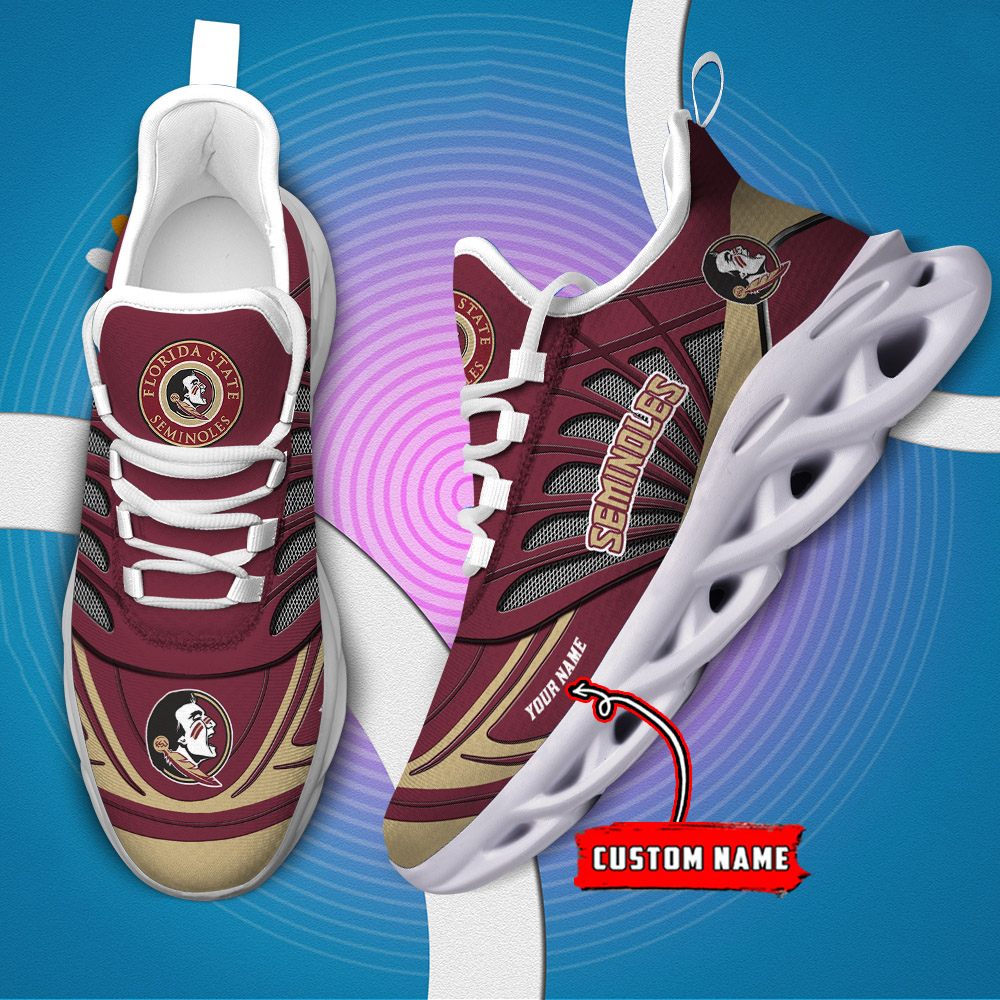 Custom Name 07 Florida State Seminoles PERSONALIZED MAX SOUL SHOES DS001