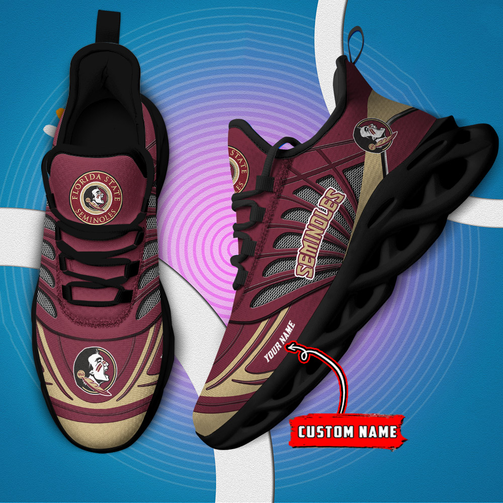 Custom Name 07 Florida State Seminoles PERSONALIZED MAX SOUL SHOES DS001