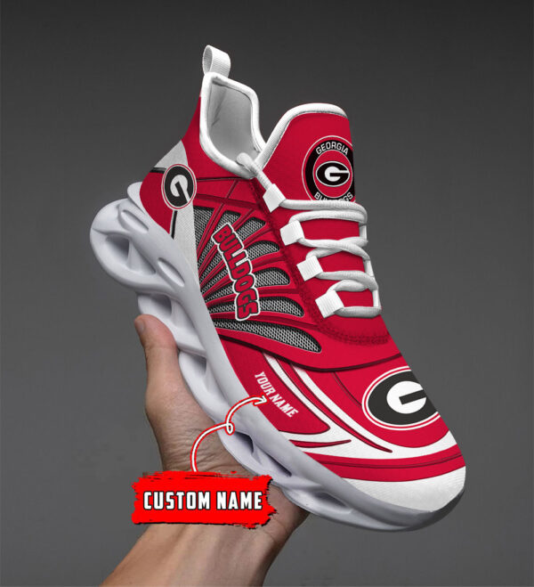Custom Name 08 Georgia Bulldogs PERSONALIZED MAX SOUL SHOES DS001