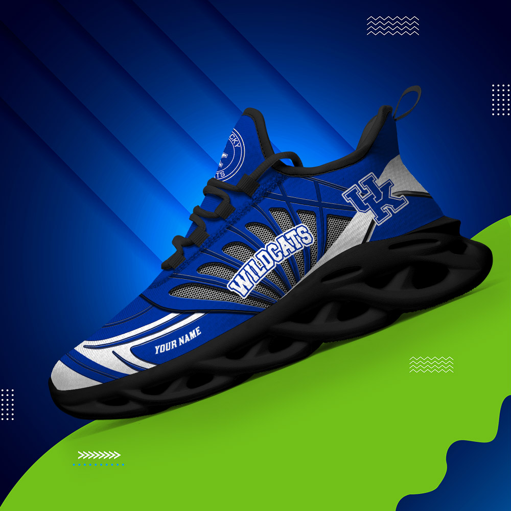 Custom Name 12 Kentucky Wildcats PERSONALIZED MAX SOUL SHOES DS001