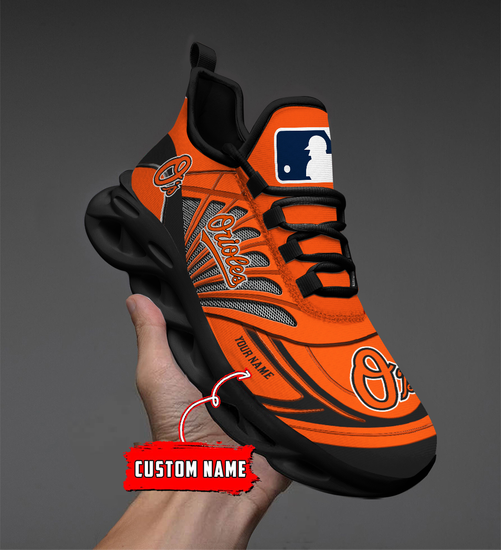 Custom Name Baltimore Orioles PERSONALIZED MAX SOUL SHOES DS005