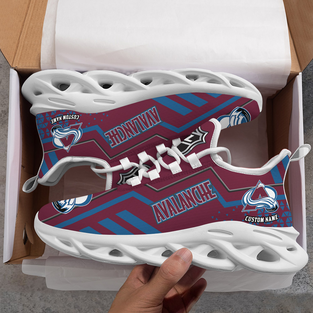 Custom Name Colorado Avalanche PERSONALIZED MAX SOUL SHOES DS001 NEW 2022