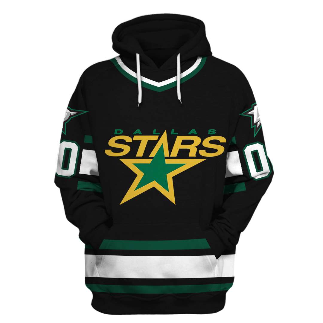 Custom Name Number Reverse Retro Dallas Stars Shirt Hoodie 3D