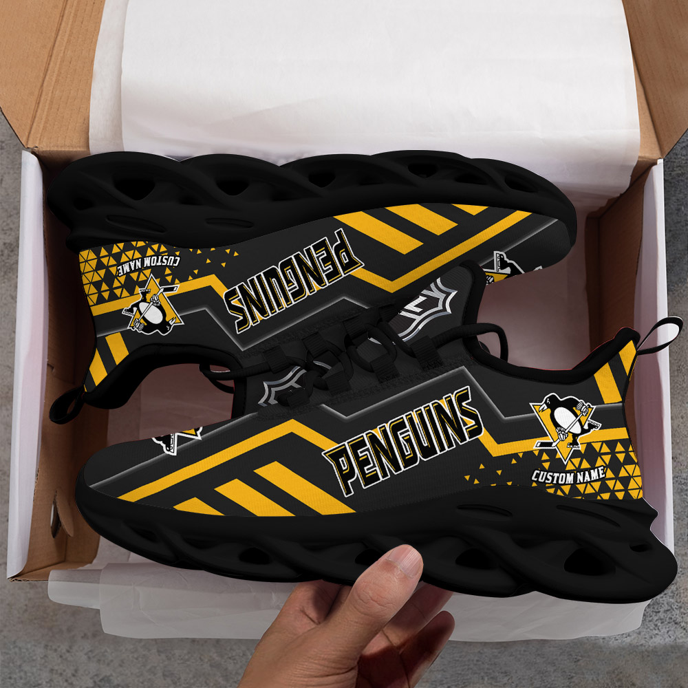 Custom Name Pittsburgh Penguins PERSONALIZED MAX SOUL SHOES DS001 NEW 2022