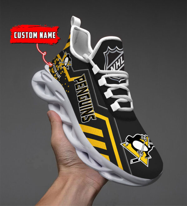 Custom Name Pittsburgh Penguins PERSONALIZED MAX SOUL SHOES DS001 NEW 2022