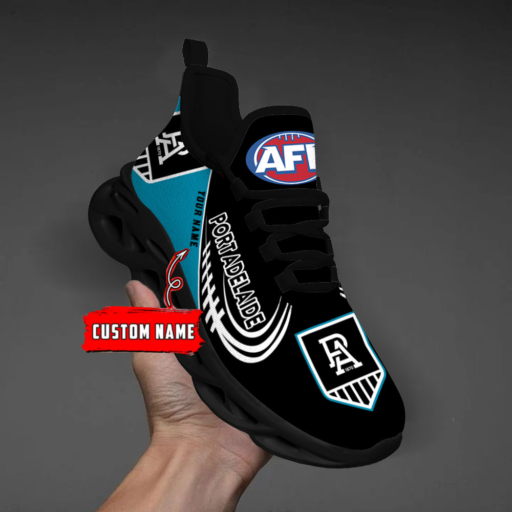 Custom Name Port Adelaide Power PERSONALIZED MAX SOUL SHOES DS006