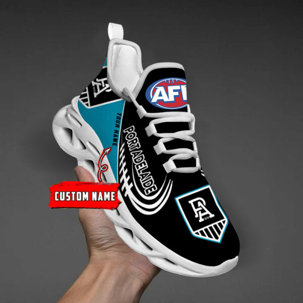 Custom Name Port Adelaide Power PERSONALIZED MAX SOUL SHOES DS006
