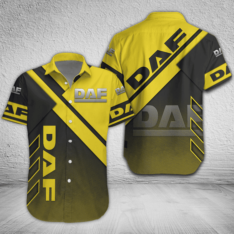 DAF Button Shirt Custom Name, Multicolor