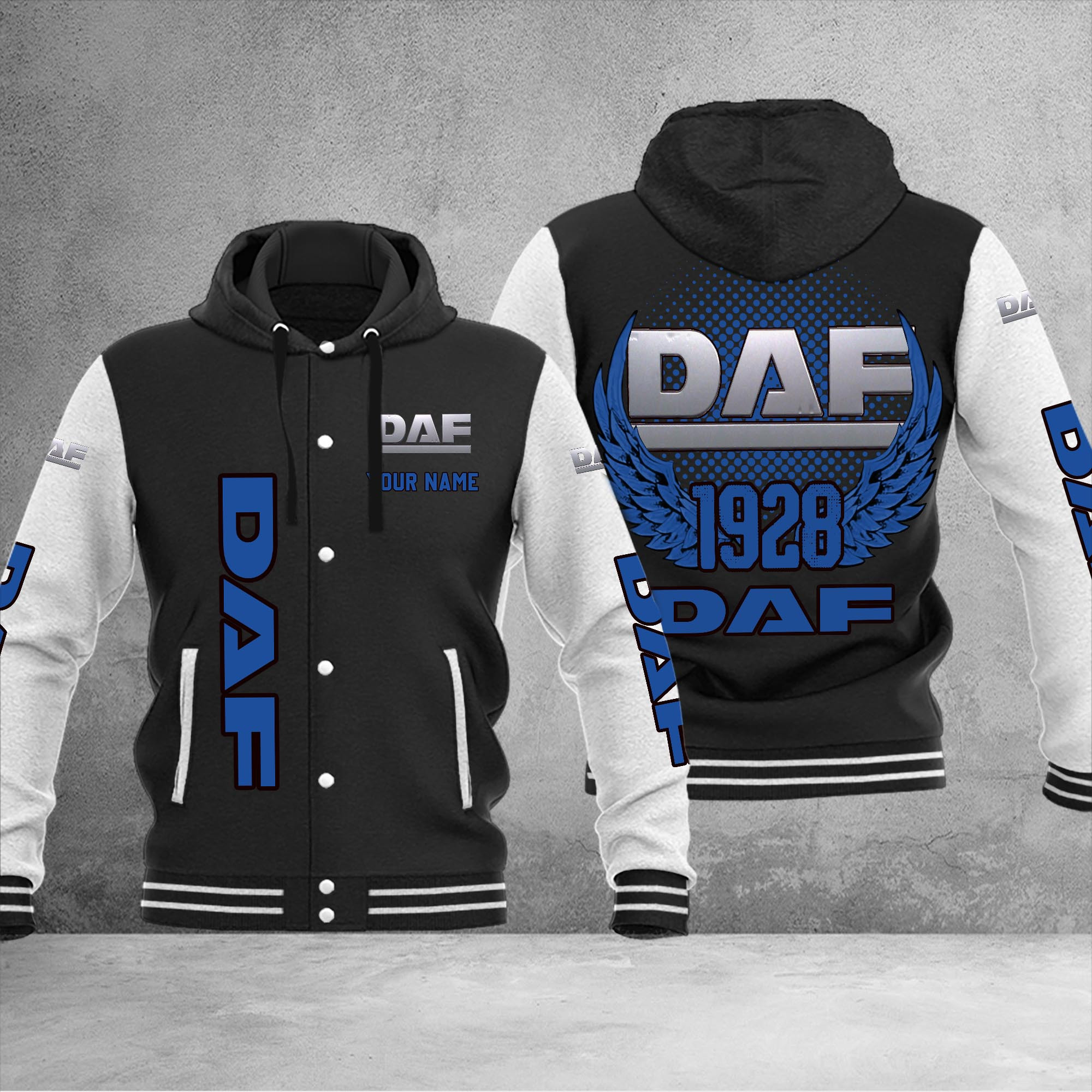 DAF DMHJ1035 Baseball Jacket Multicolor