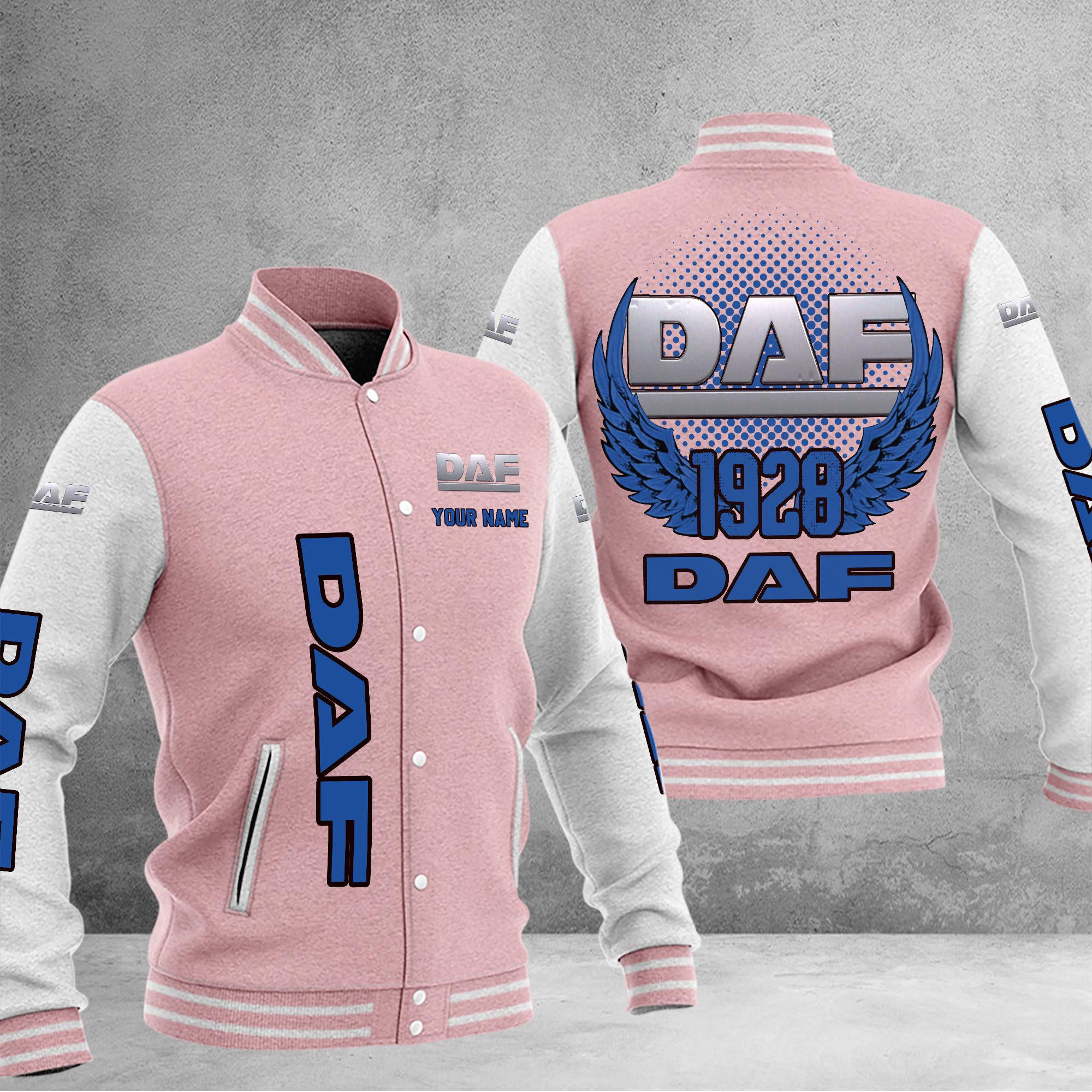 DAF DMHJ1035 Baseball Jacket Multicolor
