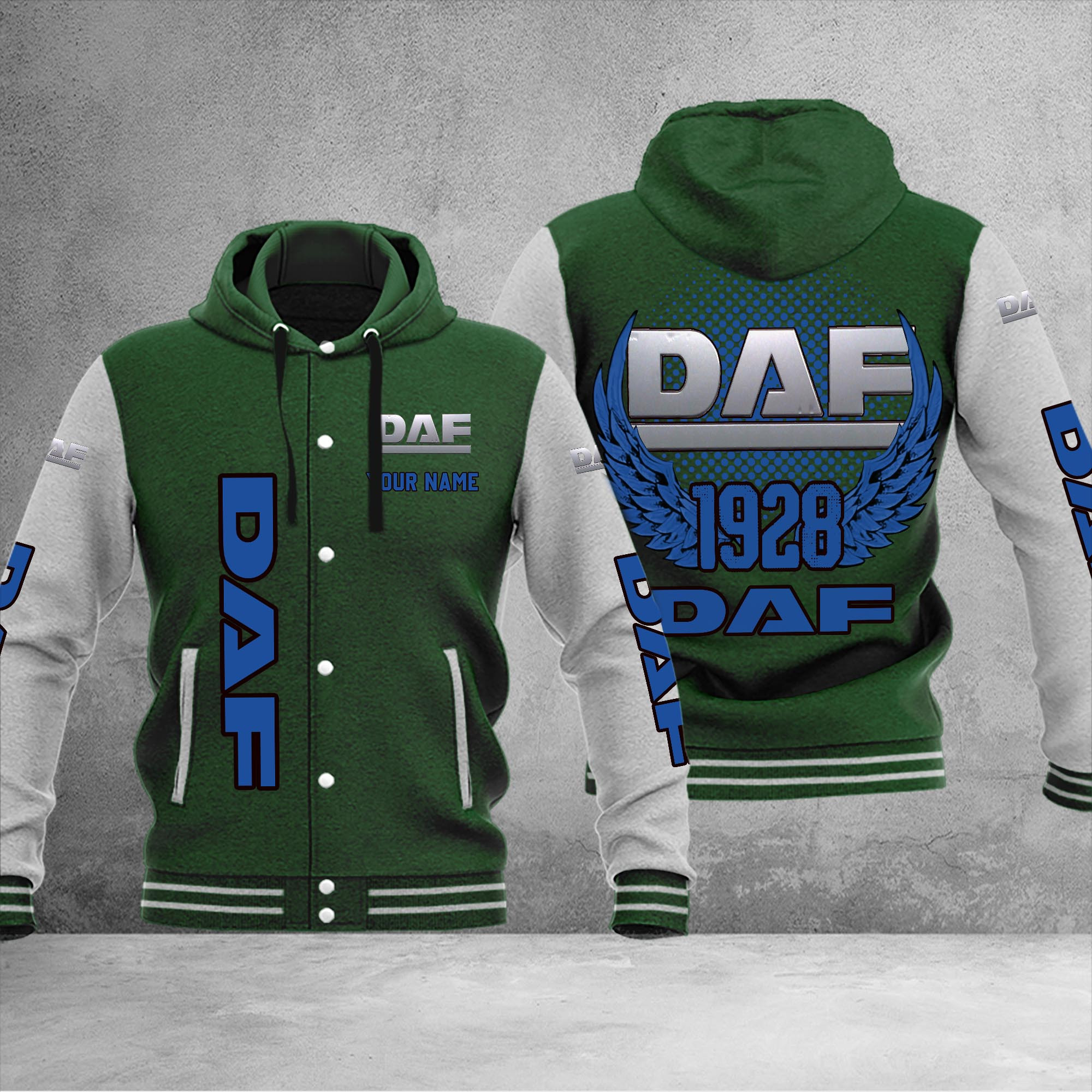 DAF DMHJ1035 Baseball Jacket Multicolor