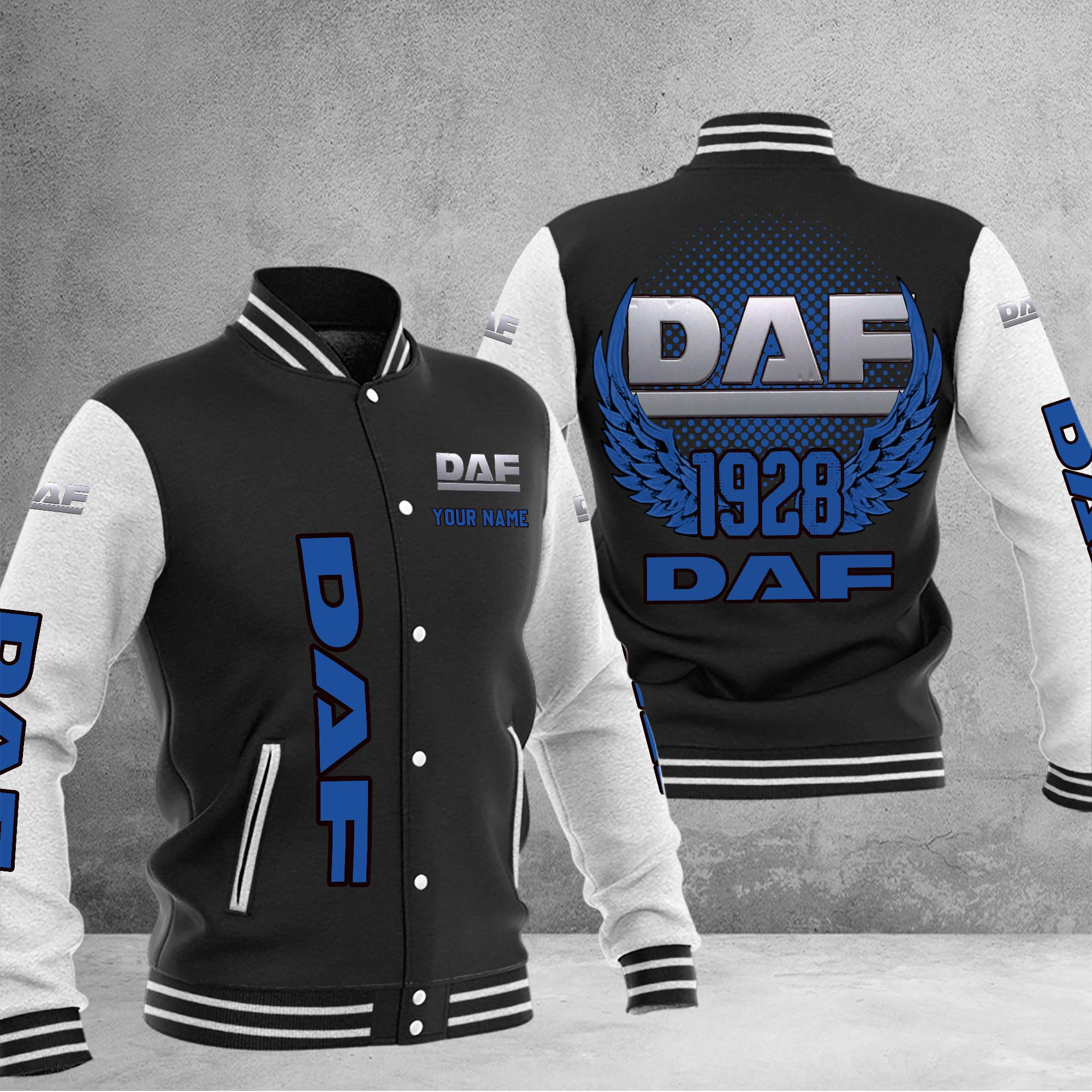 DAF DMHJ1035 Baseball Jacket Multicolor