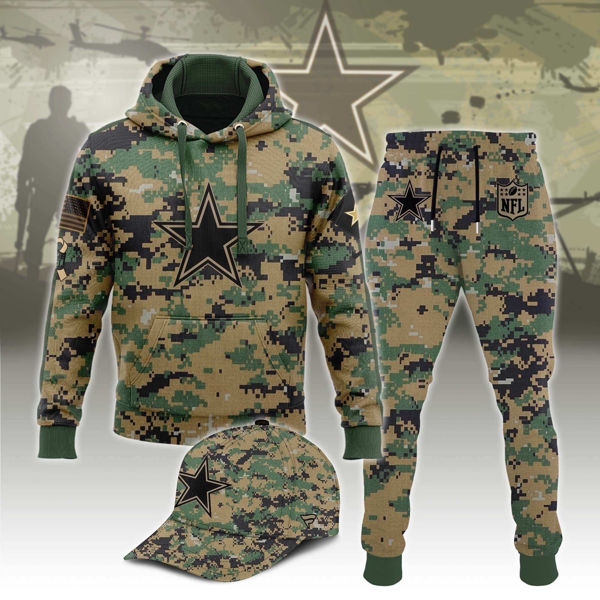 Dallas Cowboys ? Veterans Hoodie 01