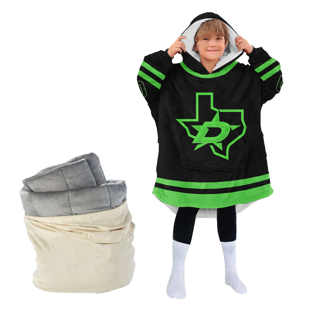 Dallas Stars Personalized Blanket Hoodie Hoodie Snuggie Hoodies