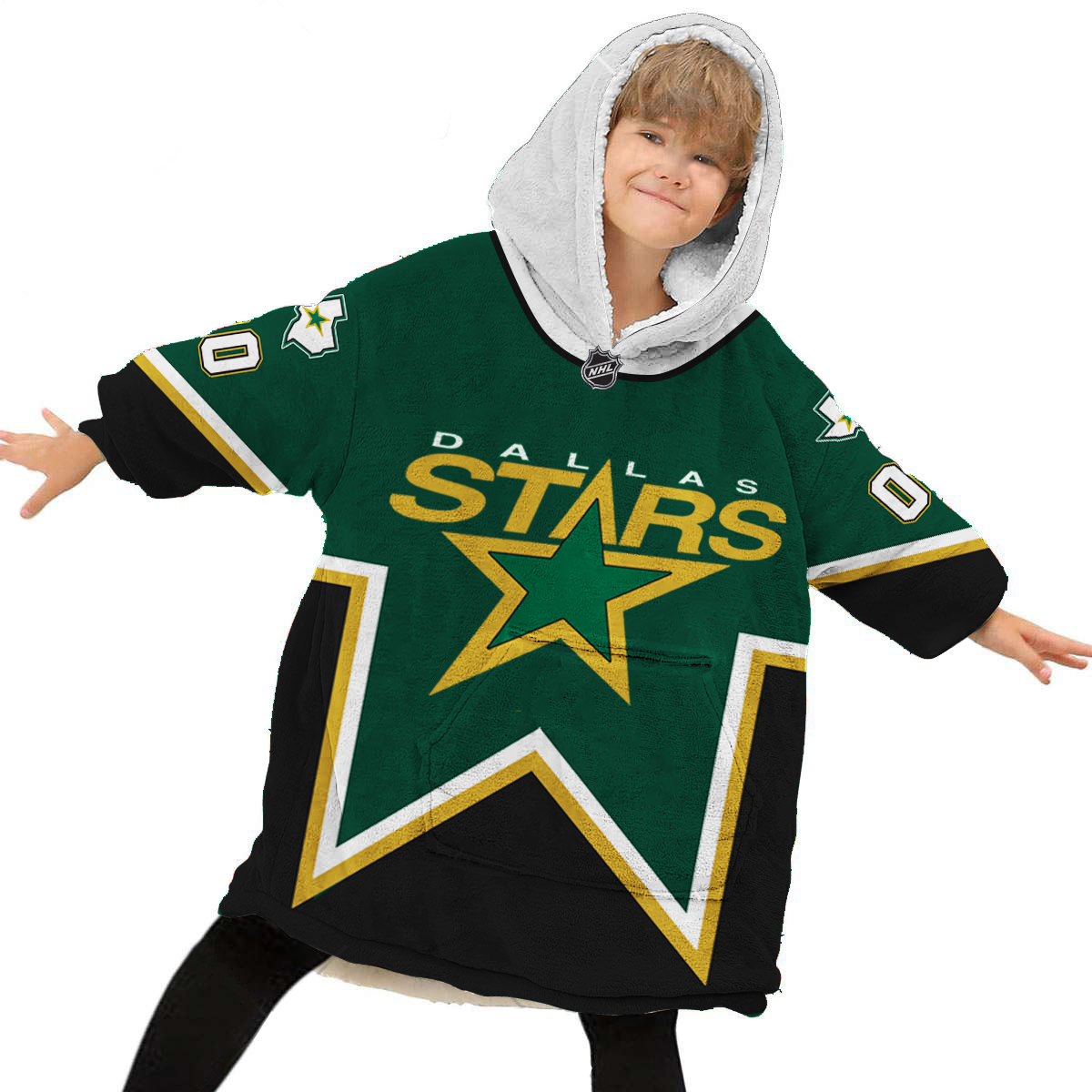 Dallas Stars Personalized Blanket Hoodie Hoodie Snuggie Hoodies