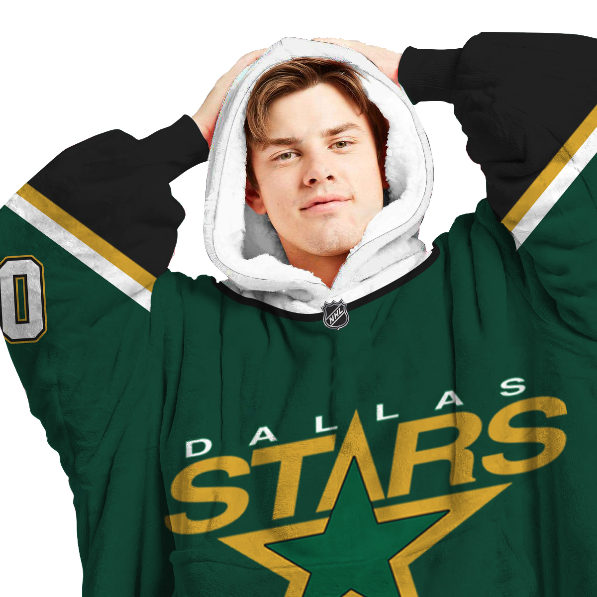 Dallas Stars Personalized Blanket Hoodie Hoodie Snuggie Hoodies